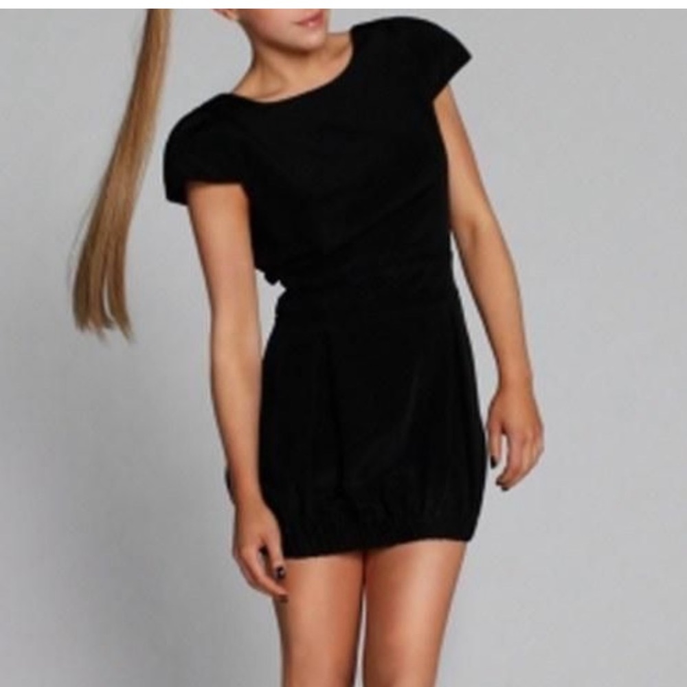 NAVEN Party Dress Black Silk Medium